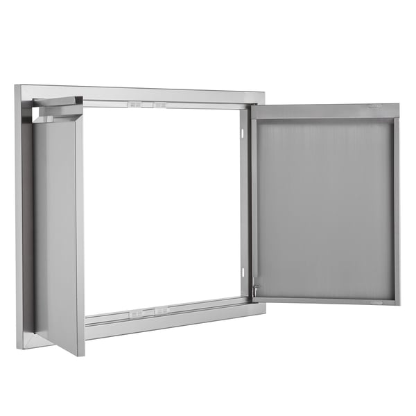 BBQ adgangsdør 76,2x53,2x4,5 cm rustfrit stål