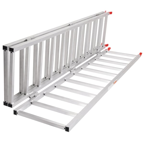 Lastningsramp, 195.6x137.9x3.8 cm, Aluminium, Fällbar
