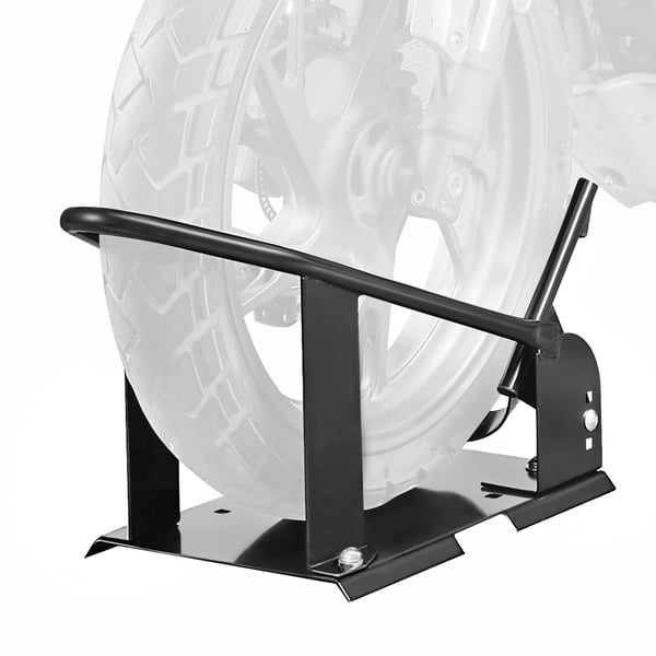 Motorcykelhjulholder, 61x24,7x32,7 cm, Justerbar, Stål