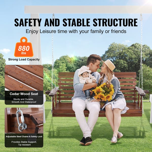 Porcheswing 1702x710x600 mm Brun Træ