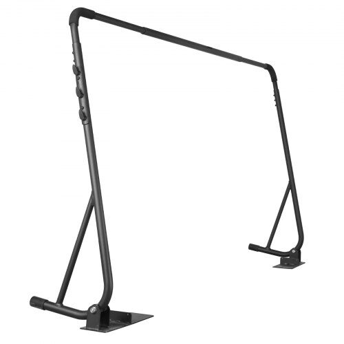 Spabad Locklyft, Justerbar 80-105x145-235 cm, Svart, Aluminium