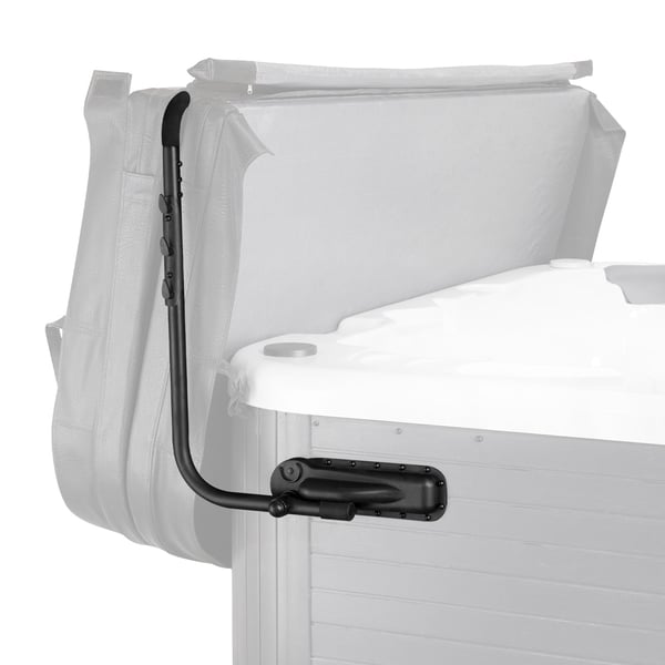 Spabad Locklyft, Justerbar Höjd 80-105 cm Bredd 175-255 cm, Svart, Aluminium