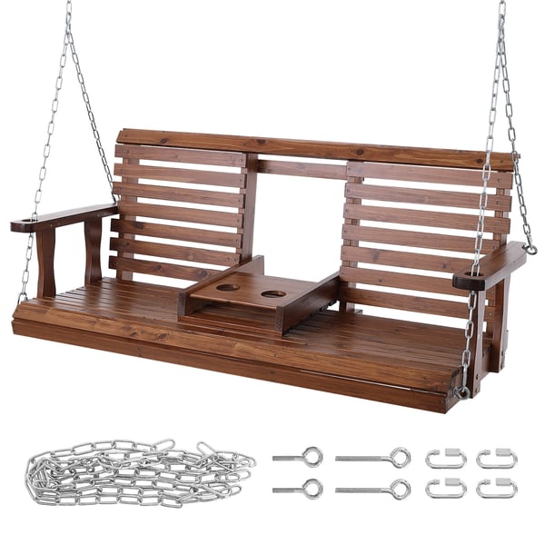 Porchsving, 1523x710x600 mm, Brun, Træ