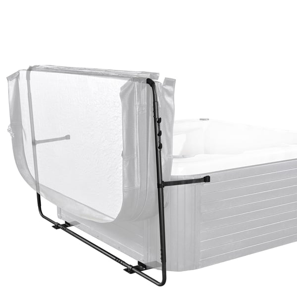Varmtvandskar Coverløfter, Justerbar, 80x160x125 cm, Sort, Aluminium