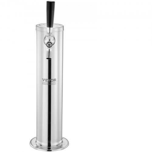Kegerator-tornkit, enkelkran öl-torn-dispenser, 17.5x11.5x43.5 cm, rostfritt stål