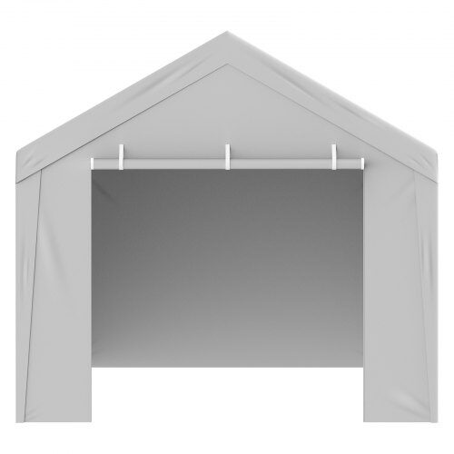 Carport udskiftningsovertræk 600x300x200 cm hvid, vandtæt