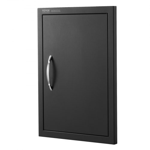 BBQ adgangsdør 41.5x57 cm sort, kold plade