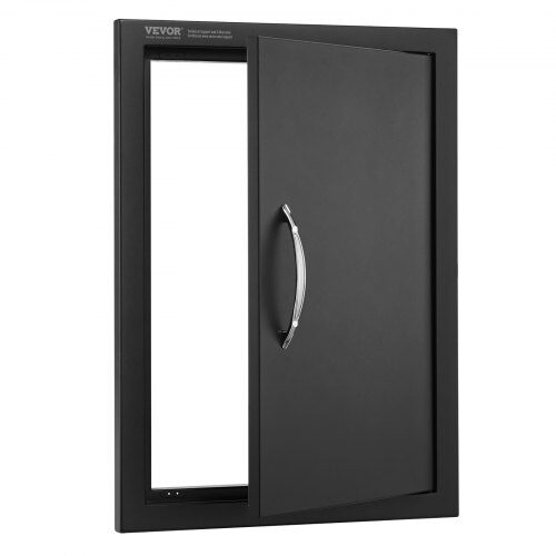 BBQ adgangsdør 41.5x57 cm sort, kold plade
