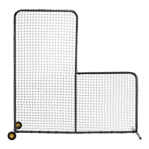 Basebollkastarskydd 213x106x213 cm, Svart, Stål, Portabel
