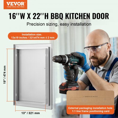 BBQ Lucka 40,7x55,9 cm Rostfritt Stål