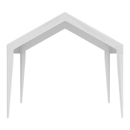 Carport udskiftningsoverdækning 6100x3040x850 mm hvid, vandtæt