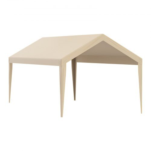 Carport Baldakin Overtræk 610x304x85 cm Beige, vandtæt, uden stel
