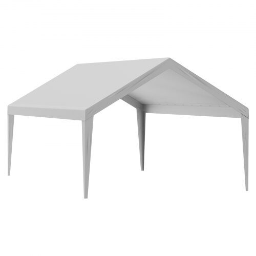 Carport ersättningsöverdrag 610x394x108 cm grå, vattentät