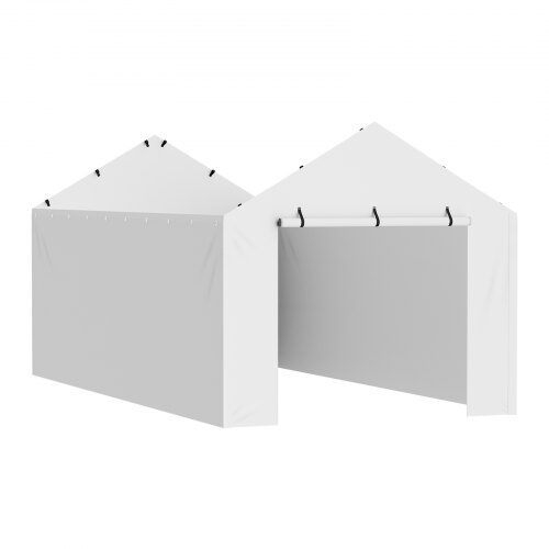Carport ersättningssidovägg, 600x300x200 cm, vit, vattentät