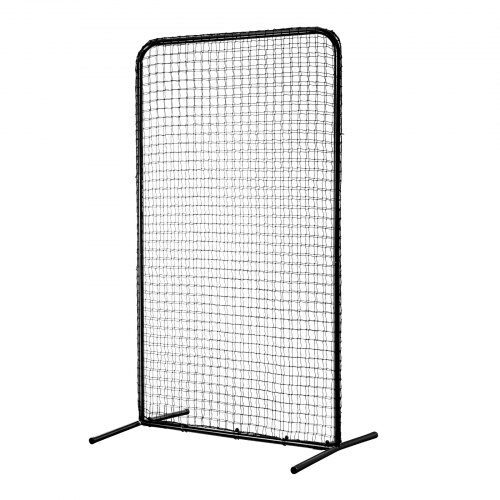 Baseball-turvaverkko 122x91x213 cm, musta, teräs, siirrettävä