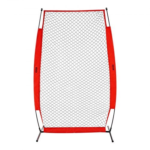 Baseballkastskärm 140x106,5x218 cm svart, skyddsnät