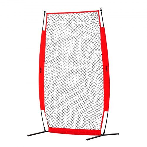 Baseballkastskärm 140x106,5x218 cm svart, skyddsnät