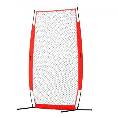 Baseballkastskärm 140x106,5x218 cm svart, skyddsnät