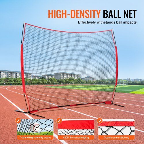 Sports Barrier Net, 393x140x275 cm, Bærbart Træningsudstyr