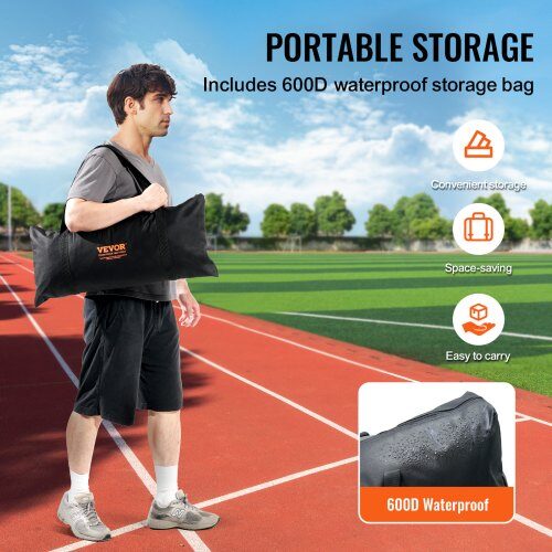 Basebollkastskärm 240x106x214 cm svart, portabelt skyddsnät