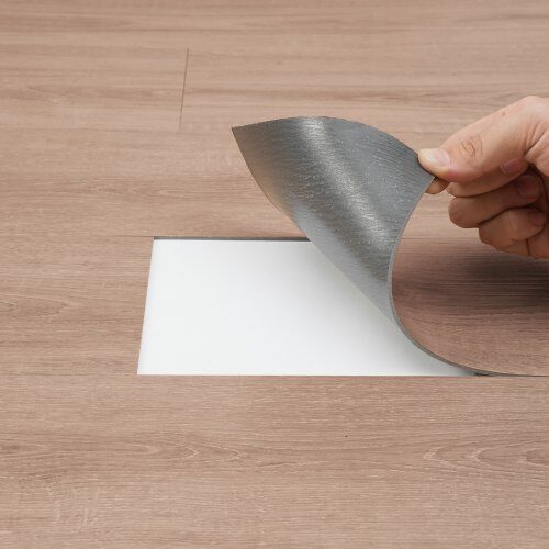 Vinylgolvplattor, 91.4x15.2x0.25 cm, Trä, Självhäftande golv