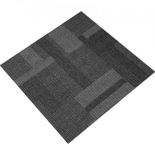 Mattplattor, 61x61x0.6 cm, Blandad grå, Dämpat golv