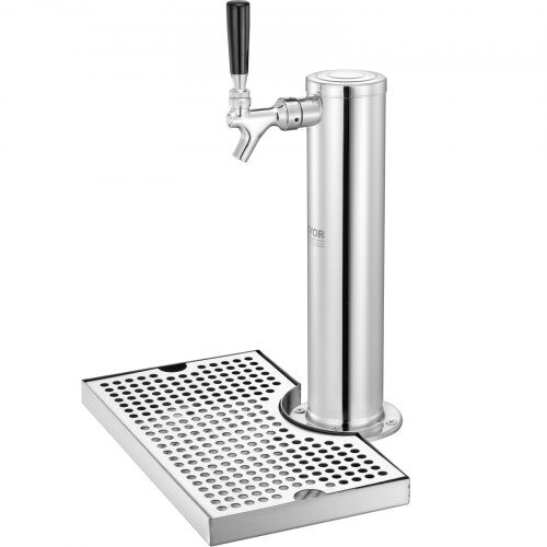 Kegerator-tornisarja, yksihanan oluttornin annostelija, 17,5x11,5x43,5 cm, ruostumaton teräs