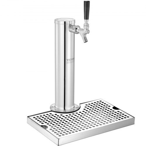 Kegerator-tornisarja, yksihanan oluttornin annostelija, 17,5x11,5x43,5 cm, ruostumaton teräs