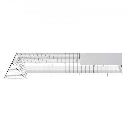 Kyllingetunnel, 400x100x61.5 cm, Sort, Stål