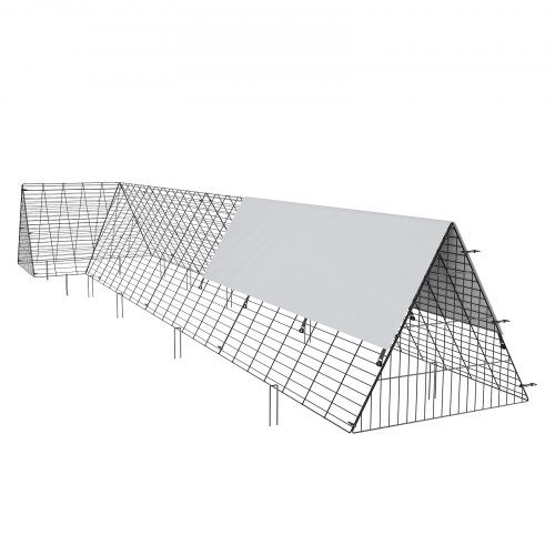 Hönstertunnel, 400x100x61.5 cm, Svart, Stål