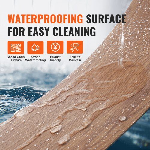 Vinylgolvplattor 91.4x15.2 cm Djupbrun, Träådring, Golv