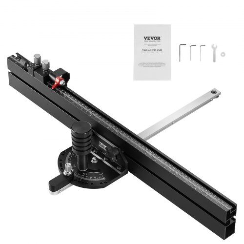 Geringsanslag, 61 cm rist med 15 justerbare vinkelstop, 650x550x120 mm, aluminium