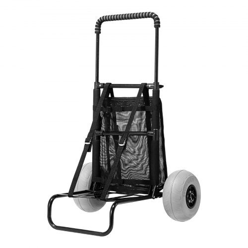 Strandvagn, 51x37 cm lastdäck, 69x114 cm justerbar höjd, hopfällbar, extra robust