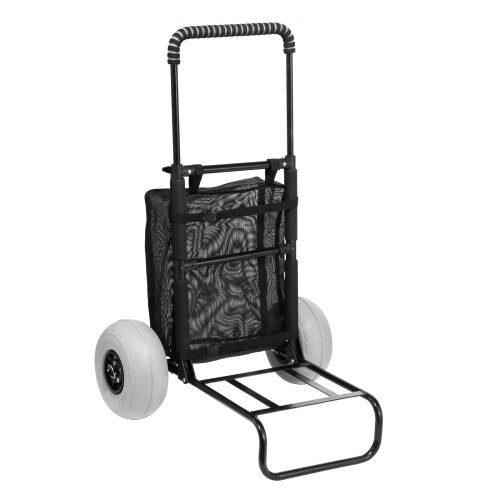 Strandvagn, 51x37 cm lastdäck, 69x114 cm justerbar höjd, hopfällbar, extra robust