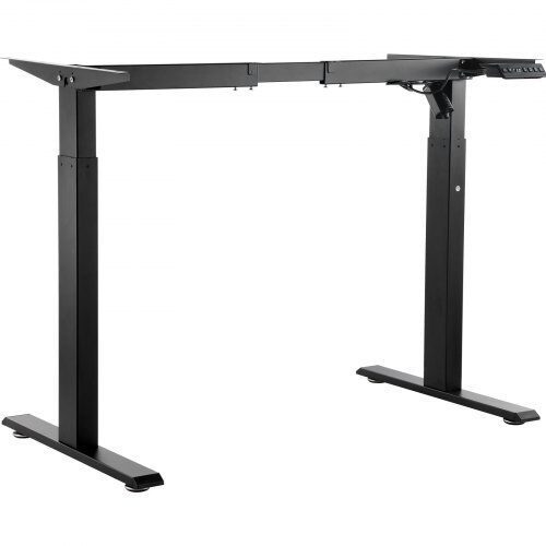 Stående skrivebordsstel, Justerbart 70-117x95-158 cm, Sort, Elektrisk, Ergonomisk