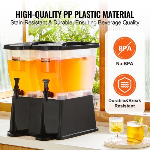Dryckesdispenser, 45x41.5x53 cm, plast, med ställning och tappkran