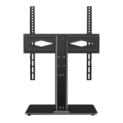 TV-bord, Drejelig universel gulv-TV-stand 43,5x26x67 cm, Justerbar, Hærdet glas