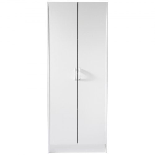 Keittiökaappi, 30.5x61x152.9 cm, valkoinen, säädettävät hyllyt
