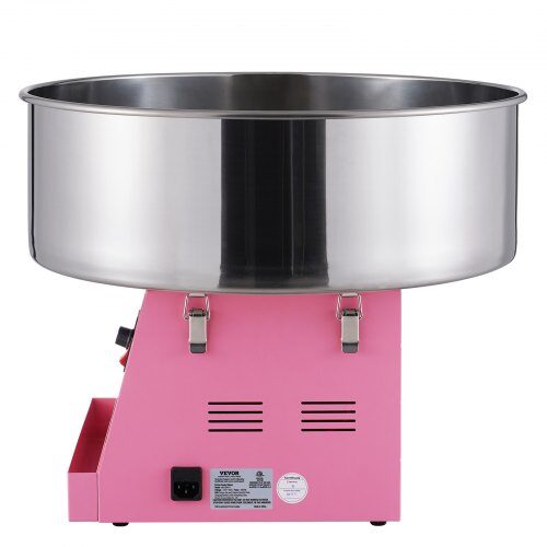 Sockervaddsmaskin, 1000W, 51.8x51.8x41.5 cm, Rosa, Rostfritt stål