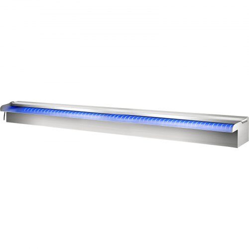 Vattenfallsfontän, 151x11.5x8 cm, Silver, Rostfritt stål