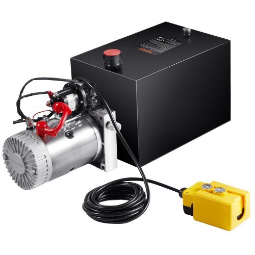 Hydraulisk pump, 20 liters enkelverkande kraftenhet, 61.5x25x25 cm, stål
