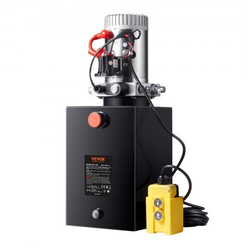 Hydraulisk pump, 20 liters enkelverkande kraftenhet, 61.5x25x25 cm, stål