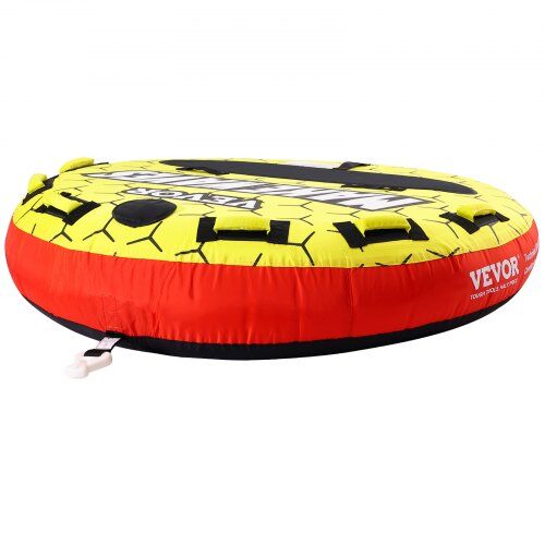 Släptub, 1-3 personer uppblåsbar vattensporttub, 160x36.5 cm, nylonskydd