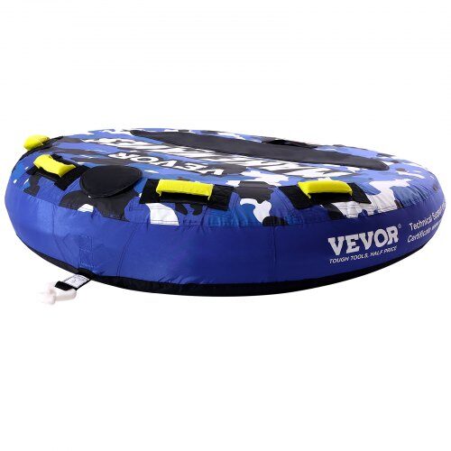 Trækbar tube, oppustelig vandsportstube til 1-2 personer, 131.5x33.5 cm, nylon