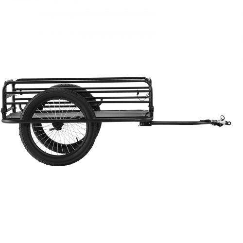 Cykeltransportkärra, 163x73x58 cm, Svart, Ram i kolfiberstål
