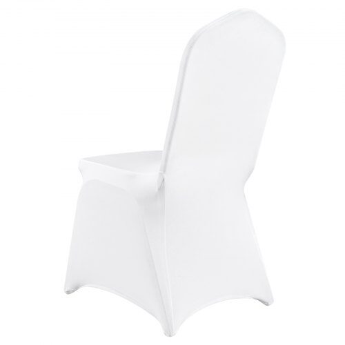 Stolbetræk, Stræk Spandex til klapstol, 56x45x93.5 cm, Hvid, vaskbar