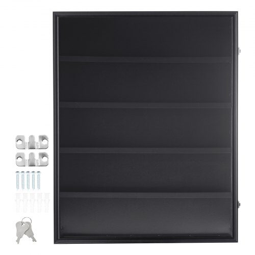 Sports kort udstillingsboks, 61.7x77.5x5.3 cm, Sort, Træramme