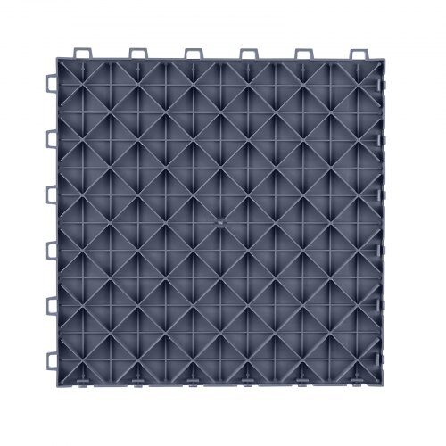 Garagegolvplattor, 30.5x30.5x1.3 cm, Grå, Halkfri golvbeläggning