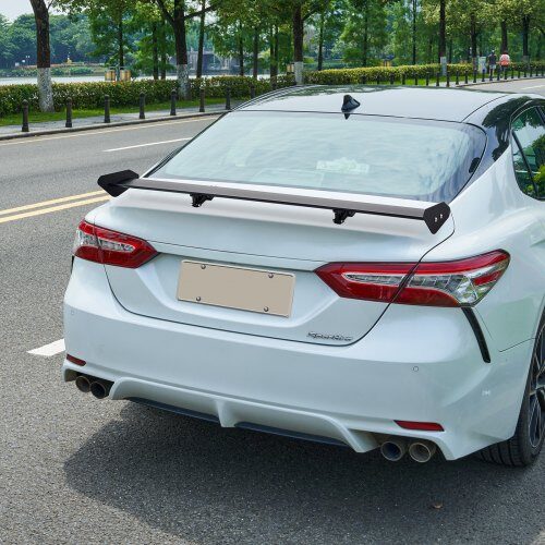 Bilspoiler, GT Wing Single Deck, 110,6x22x13 cm, Sort, Aluminium
