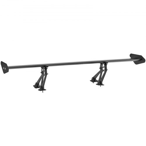 Bakspoiler GT-stil justerbar 110,6x22x28 cm svart, aluminiumlegering